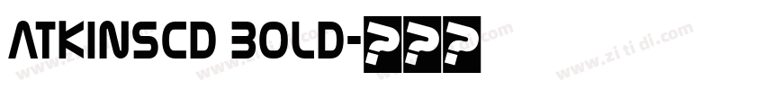 AtkinsCd Bold字体转换
